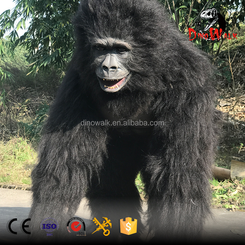 Life size realistic animatronic gorilla costume model for sale