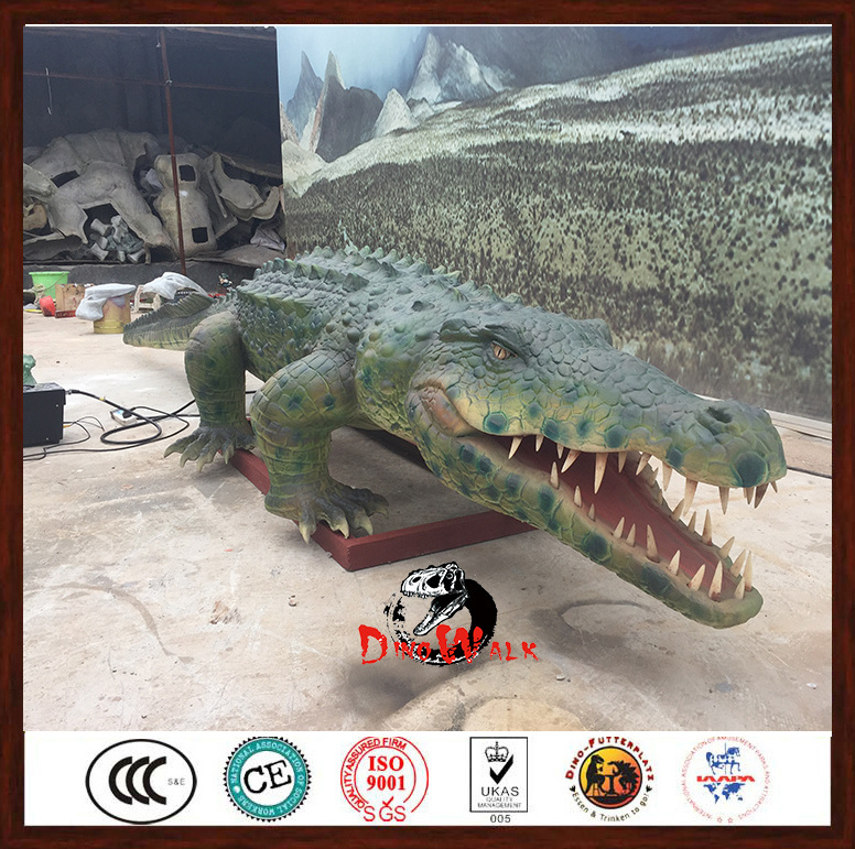 simulation animatronic crocodile model for park