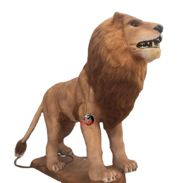 Animal park Simulation zoo animatronic Animal Life size Lion for sale