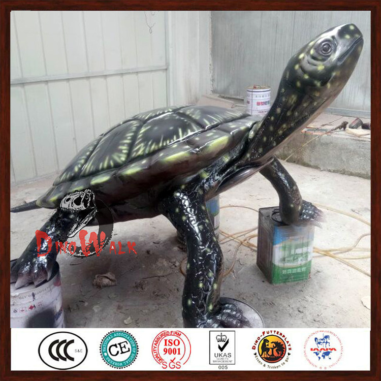 artificial fiberglass 3d animal model animatronic sea turtle