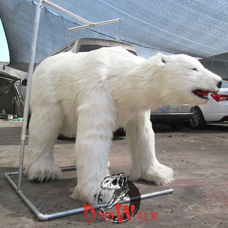 Dino0658 Animatronic Polar Bear Costume Amusement Park Interactive Equipment Realistic Costume