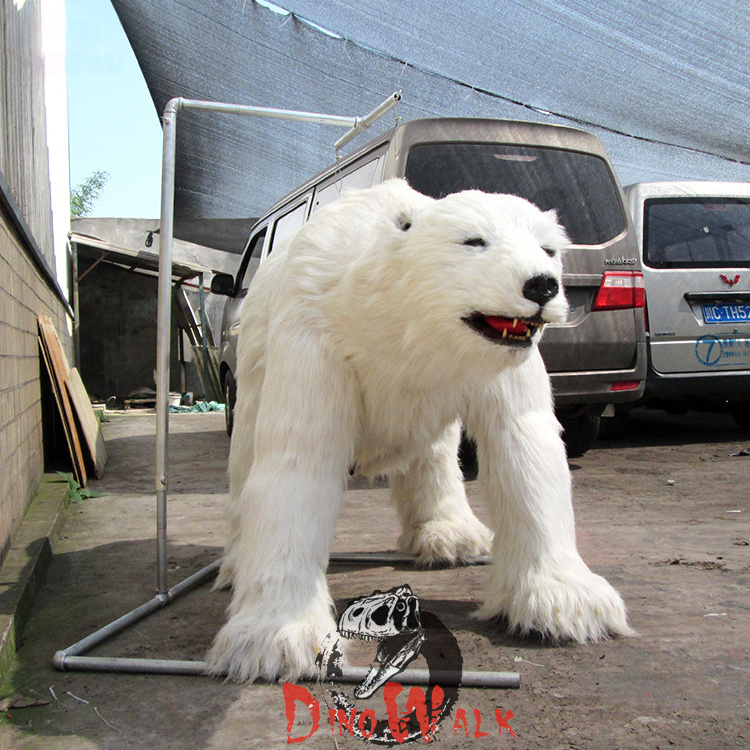 Dino0658 Animatronic Polar Bear Costume Amusement Park Interactive Equipment Realistic Costume