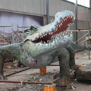 theme park high simulation crocodile animatronic display model