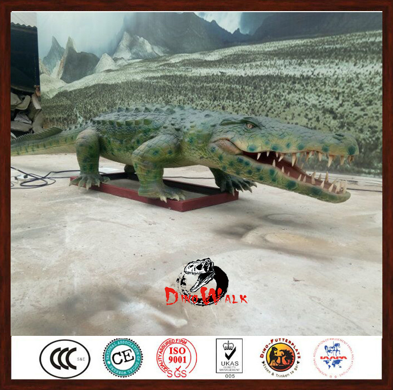 simulation animatronic crocodile model for park