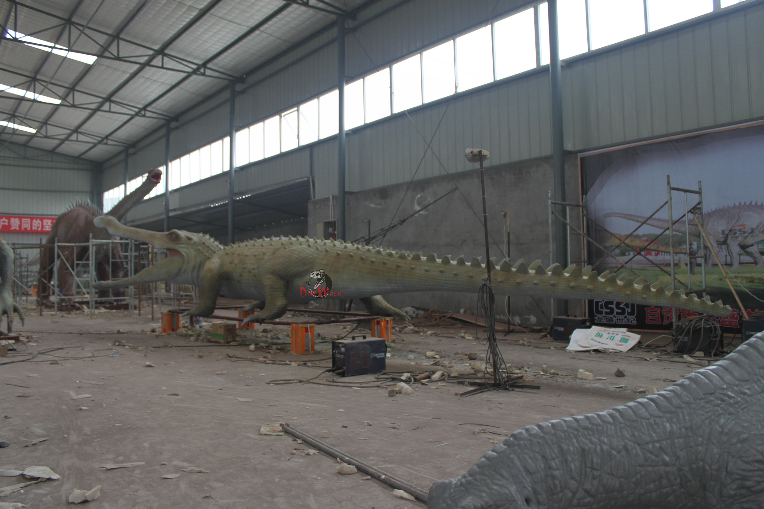 theme park high simulation crocodile animatronic display model