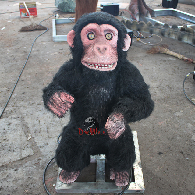 Dino1023 Artificial realistic Animal Animatronic Monkey model For Sale