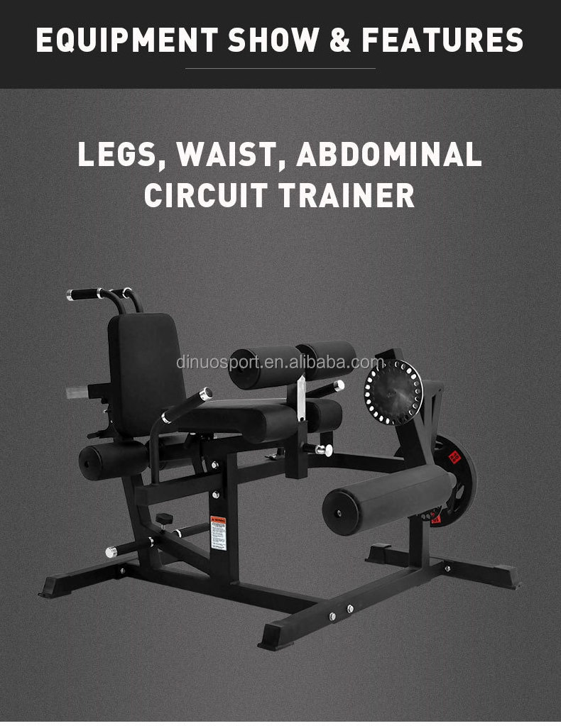 Gym Equipment Commercial Seated Multi-functional Leg Curl and Extension Plate Loaded Leg Press Machine