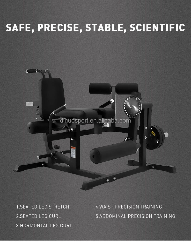 Gym Equipment Commercial Seated Multi-functional Leg Curl and Extension Plate Loaded Leg Press Machine