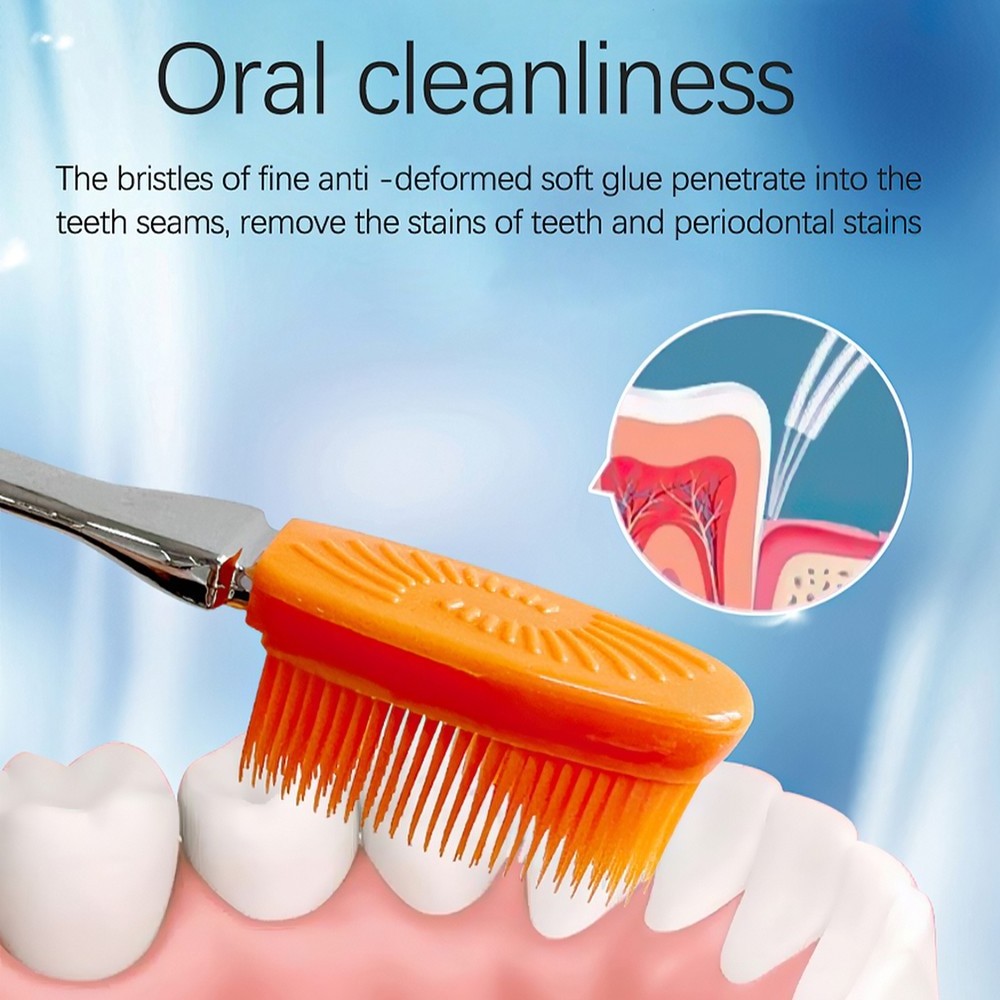 biodegradable inhibit bacterial toothbrush with replaceable head TPU nano soft bristles toothbrush