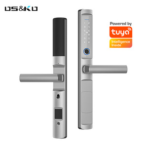 2022 security heavy duty wifi  tuya waterproof stainless steel office handle lock door lock for 8 mm to 10 mm glass doors knobs