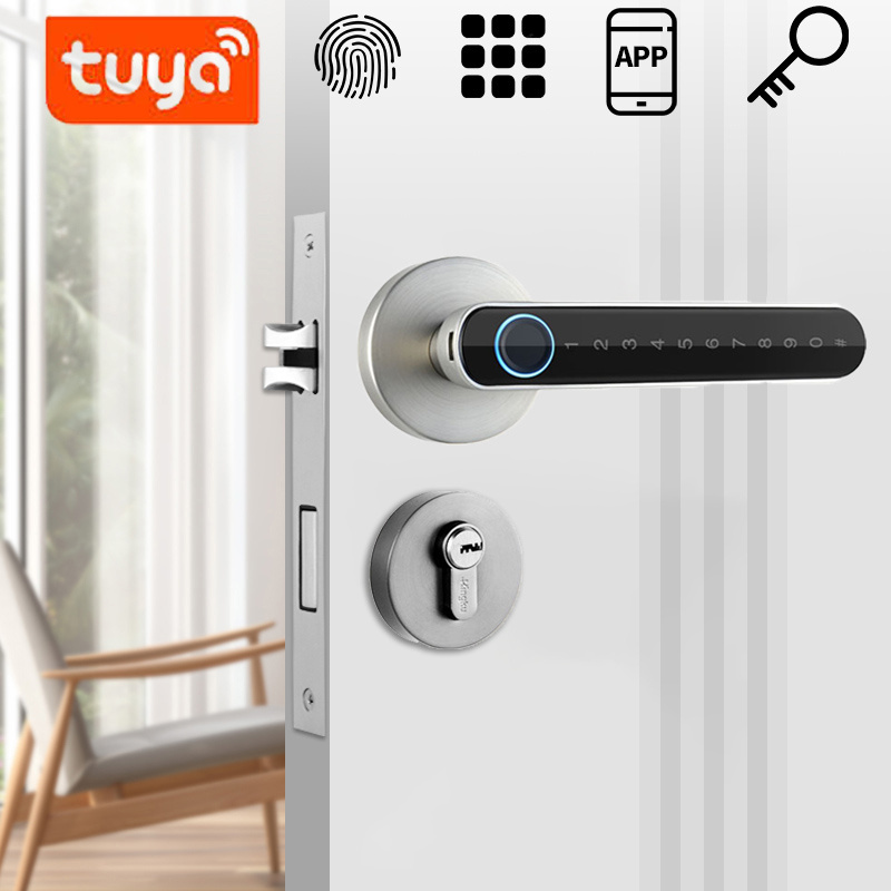 easy use advance technology external usb charging american makeup multi apartments silver smart lock deadbolt and door knob set