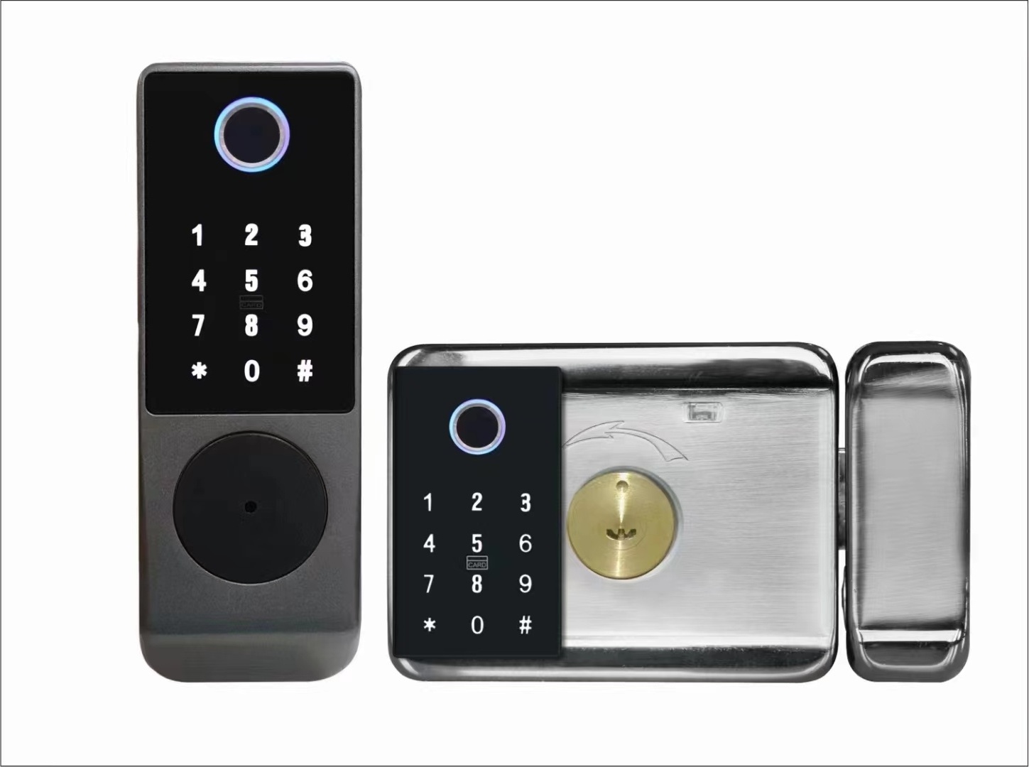 wireless 304 remotely control fingerprint code rfid card digital locks smart gate lock