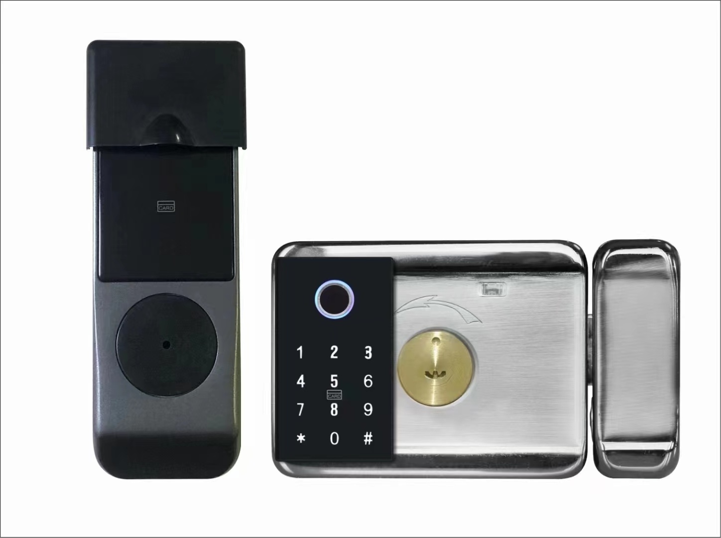 wireless 304 remotely control fingerprint code rfid card digital locks smart gate lock