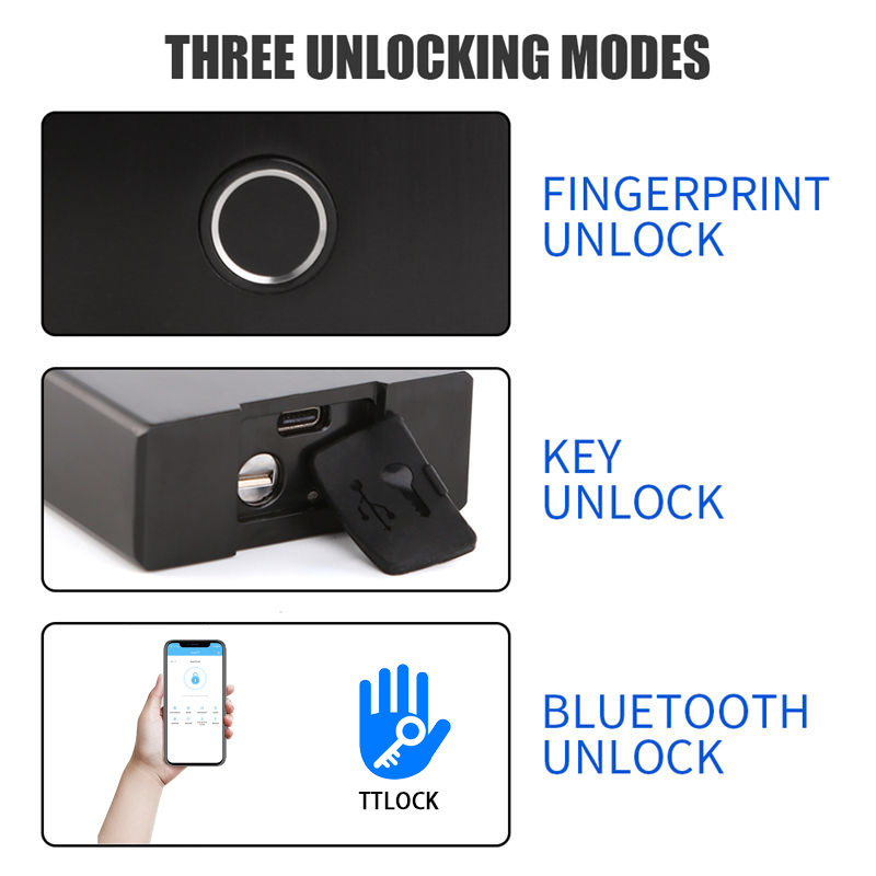 Smart Fingerprint Padlock Locker Tuya WIFI APP Remote Unlock Digital Lock Padlock Finger Print Metal Padlocks