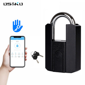 anti-theft high security ip65 eyless set small  transparent price  fingerprint padlock waterproof padlock