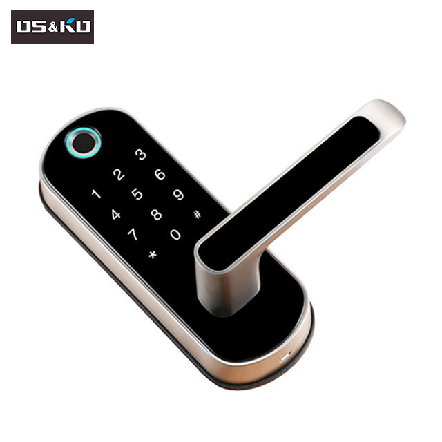 most sold in america level lock smart lock -touch edition housing wifi ttlock rose gold dropshippingsmart lock door battery last