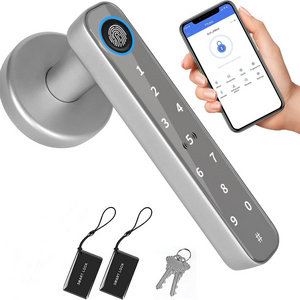 price knob door cylinder handle lock electric digital fingerprint smart door lock electronic code deadbolt lock for bedroom home