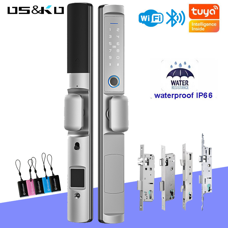 Sliding Smart Lock Door Sliding Biometric Fingerprint Digital Keyless For Home Door Glass Display Cabinet Sliding Door Lock