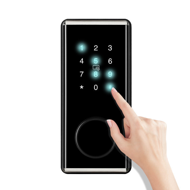 card smart door lock cabinet locker keyboard digital password smart door lock  smart deadbolt lock, remote share electronic door