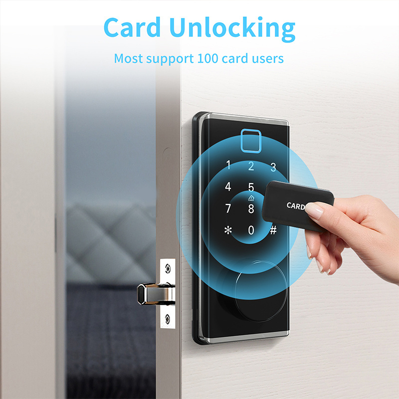 tt us keyless app security number wifi tuya fingerprint keypad electronic digital smart auto automatic door lock deadbolt