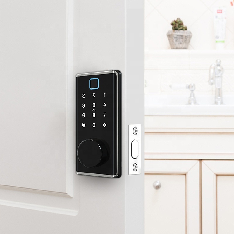 entry keyless entry no lever safe electronic lock with deadbolt electric grade 1 fingerprint door wifi deadbolt smart lock