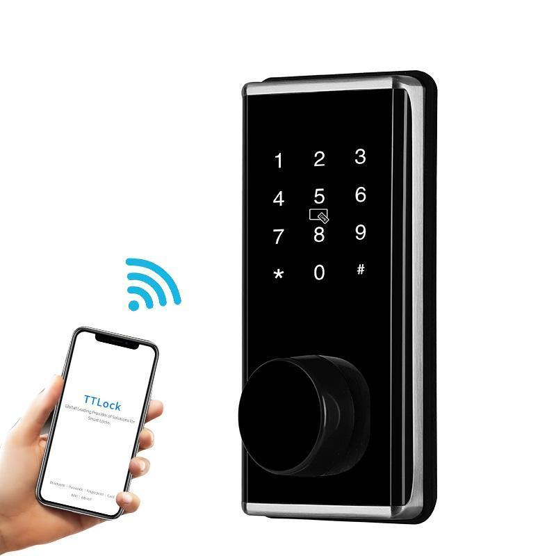 card smart door lock cabinet locker keyboard digital password smart door lock  smart deadbolt lock, remote share electronic door