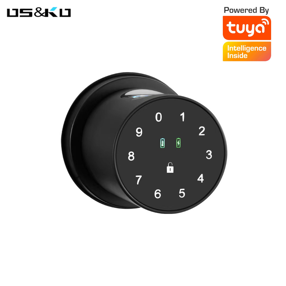 Smart Safe Door lock Fingerprint biometric Keypad password Knob Handle Lever Door Locks