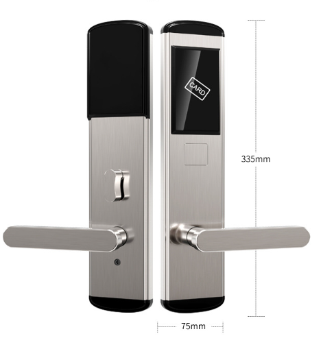 hotel-door-lock-system rfid pin hotel room wooden doors digital smart door lock hotel