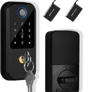 Electronic Fingerprint Key Passcode Card Smart Digital Door Locks Deadbolt Smartkey Deadbolt