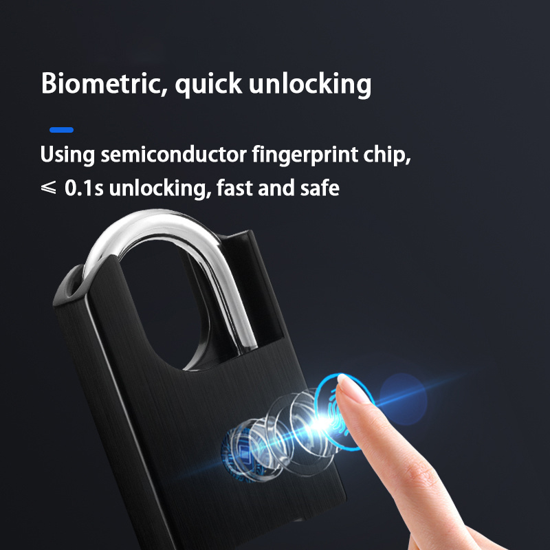 new wireless digital key locker master lock small pad lock biometric fingerprint padlock for locker