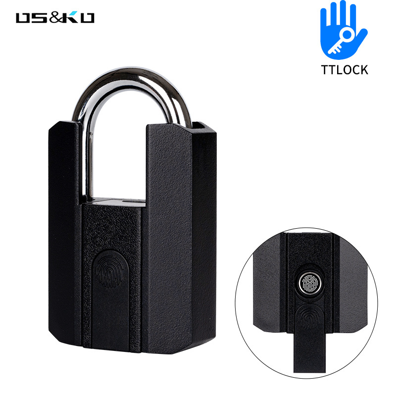 Rectangular Padlock Warehouse Lock Combination Smart Digital Padlock Waterproof Digital Combination Key Fingerprint Padlock