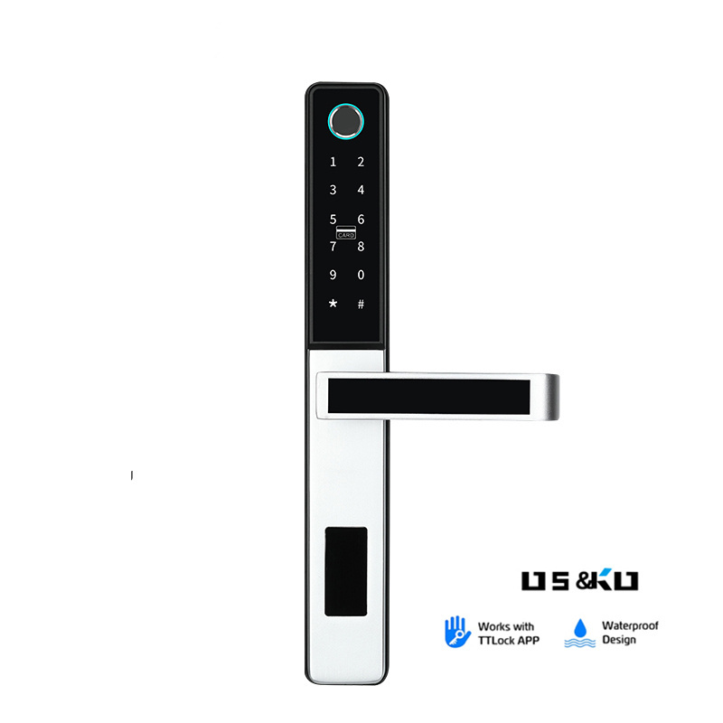 High Security Anti Theft Smart Lock Door Thumbprint Biometric Intelligent Electronic Fingerprint WiFi TTLock Sliding Door Lock