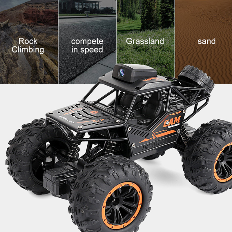 2.4Ghz 1/18 4WD Remote Control RC Car with FPV HD Camera High Speed RC Crawler Car Remote Control Toys For Adults Kids