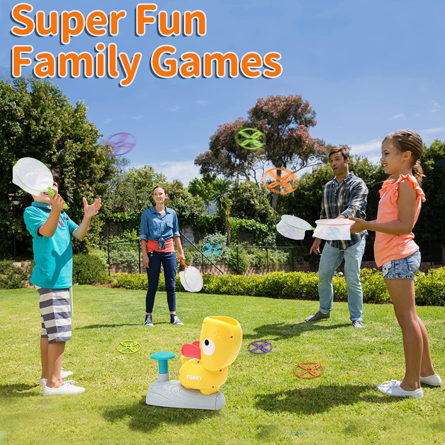 Hot Selling Flying Disc Launcher Toys Flying Saucer Toys For Kids Stomp Disc Launcher Indoor Outdoor Toys