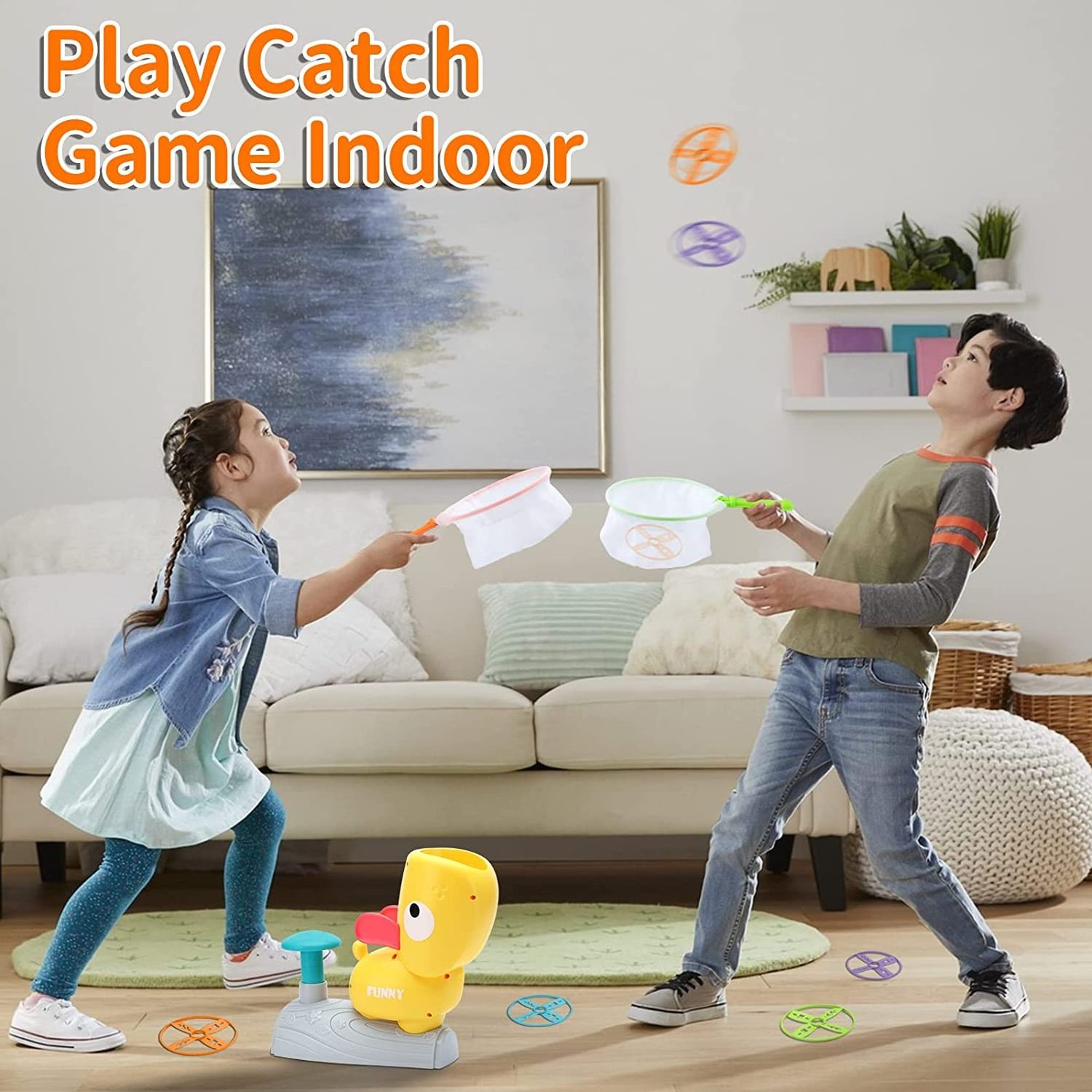 Hot Selling Flying Disc Launcher Toys Flying Saucer Toys For Kids Stomp Disc Launcher Indoor Outdoor Toys