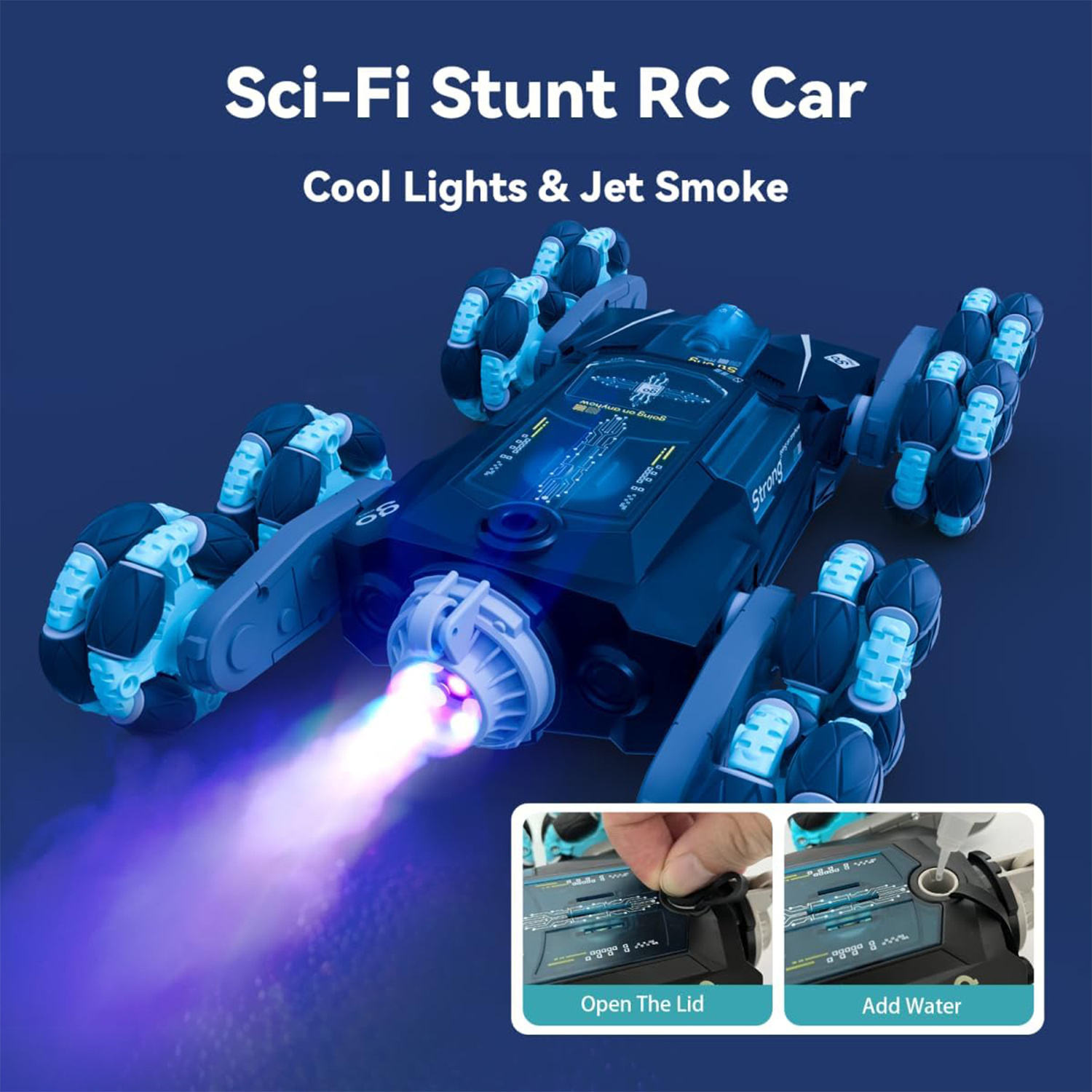 8WD Gesture Sensing Stunt RC Car RC Stunt Drift Flips Car 2.4Ghz Rechargeable Dual Remote Control Toys Cars