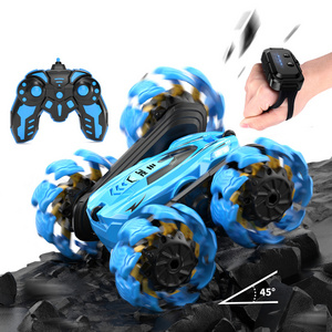 New Arrival Explosive Wheel Stunt Car Vehicle 2.4Ghz Remote Control All Terrain 360 Degree Rotation RC Crawler Stunt Car