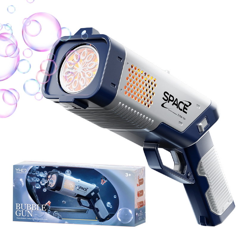 Soap Bubbles Gun Bubble Blaster Automatic Bubble Machine Gun For Kids Outdoor Summer Toys