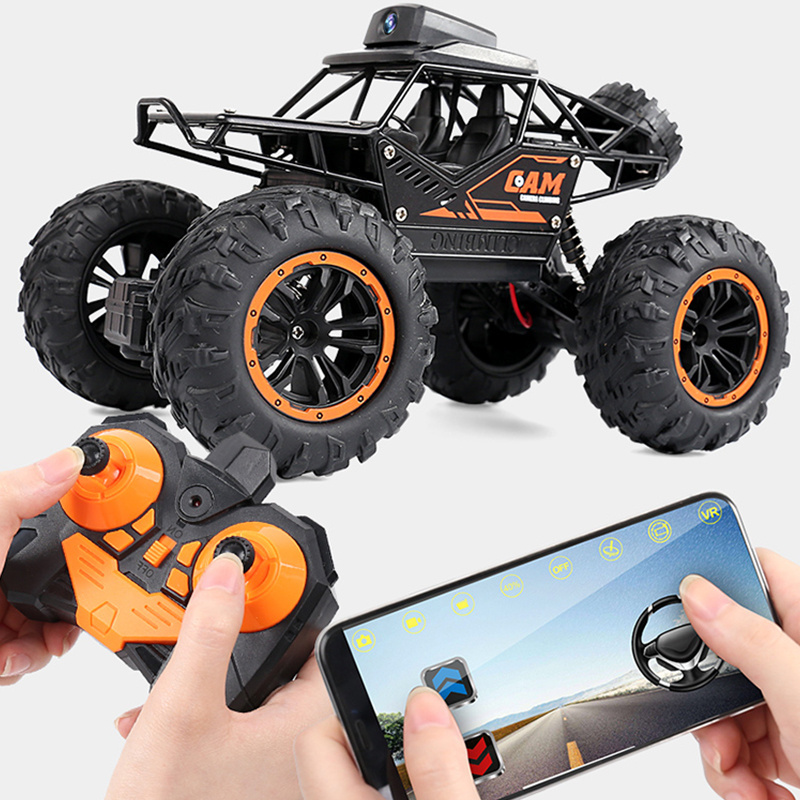 2.4Ghz 1/18 4WD Remote Control RC Car with FPV HD Camera High Speed RC Crawler Car Remote Control Toys For Adults Kids