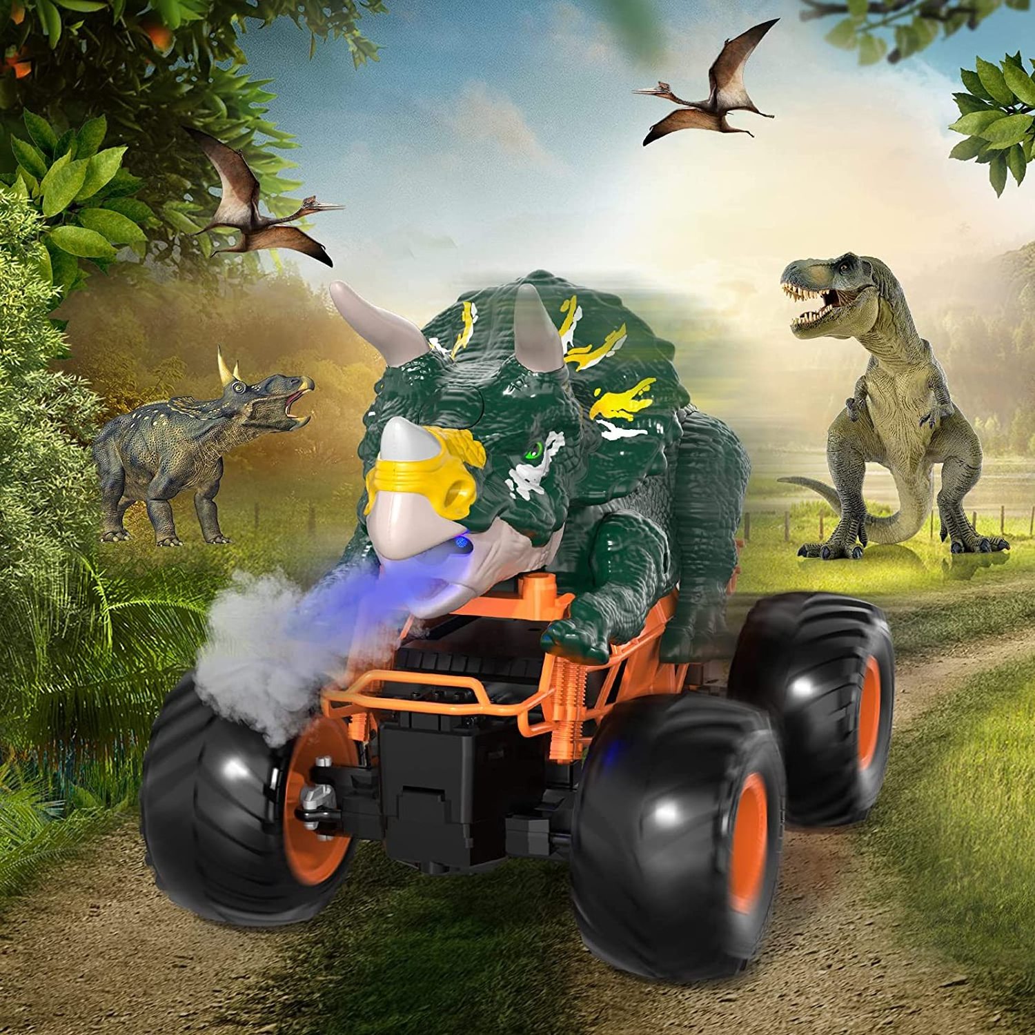 2.4Ghz RC Crawler Car RC Trucks Big Remote Control Dinosaur Car Remote Control Monster Truck Toys