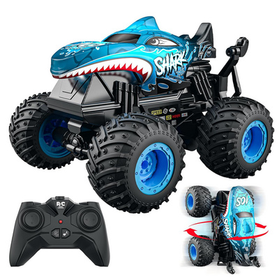 2.4GHz RC Shark Remote Control Monster Truck Drift Stunt Car Trucks RC Crawler Toys Indoor Outdoor Boys Kids Adults Toys