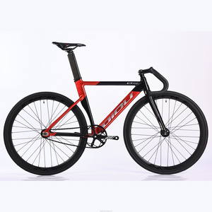 Single Speed Ultralight Student Aluminum Alloy Carbon Fork Fixed Gear Bike 700c Fixie Bicycle