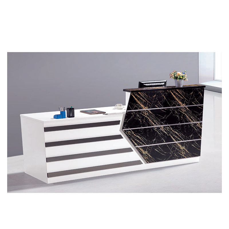 Fashion design salon reception counter desk beauty pink small clinic reception desk