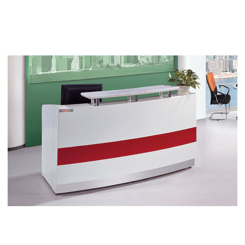 Fashion design salon reception counter desk beauty pink small clinic reception desk