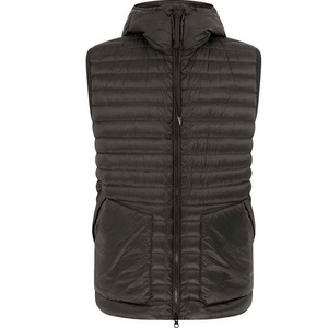 Custom Winter Puffer Vest Reversible Sleeveless Women Hooded Jackets Active Gilet Work Sports Unisex Windproof Warm Down Vest