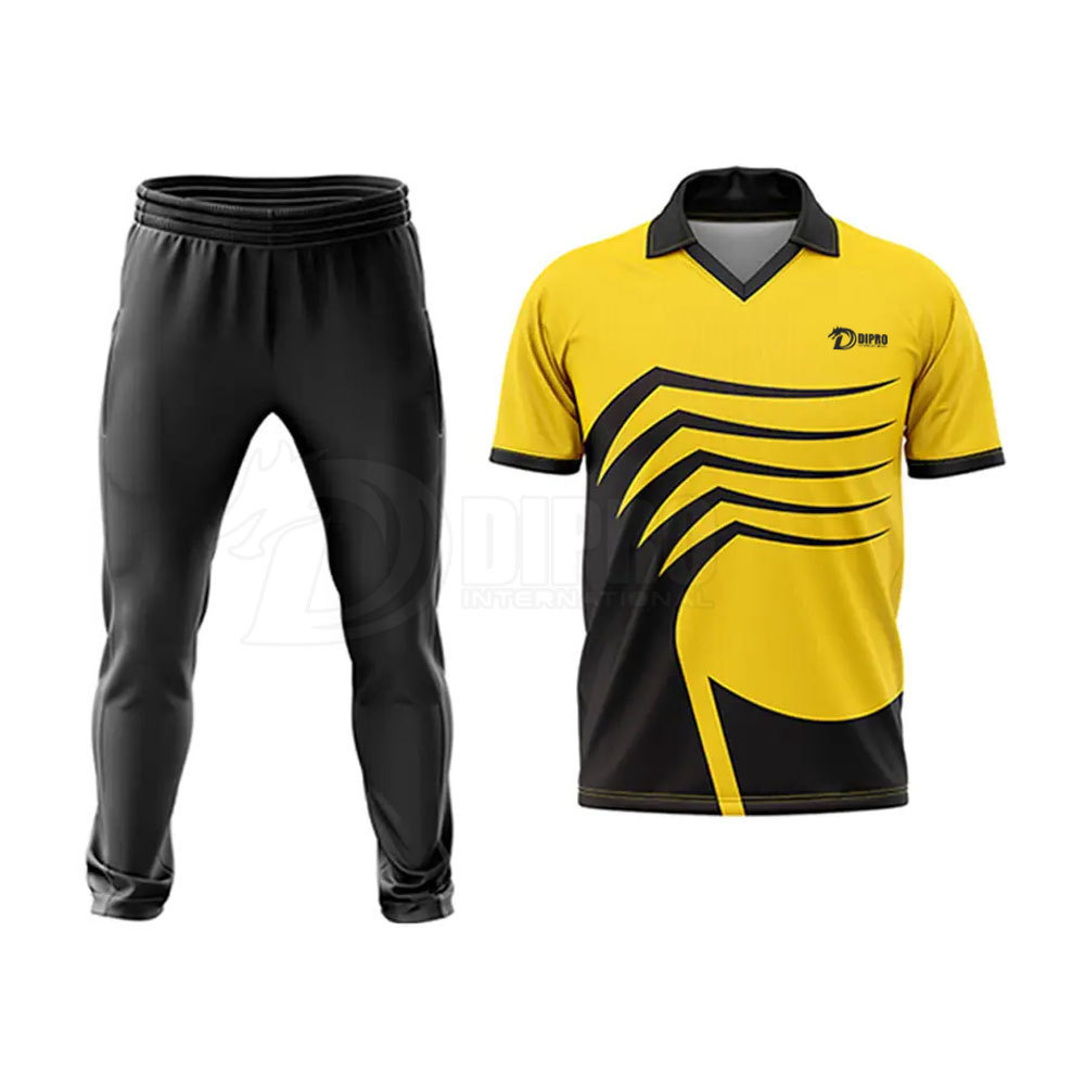 Custom Team Cricket Uniform Jersey Short Set For Men Full Sublimation Reversible Cricket For Men