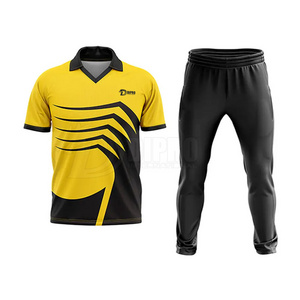 Custom Team Cricket Uniform Jersey Short Set For Men Full Sublimation Reversible Cricket For Men