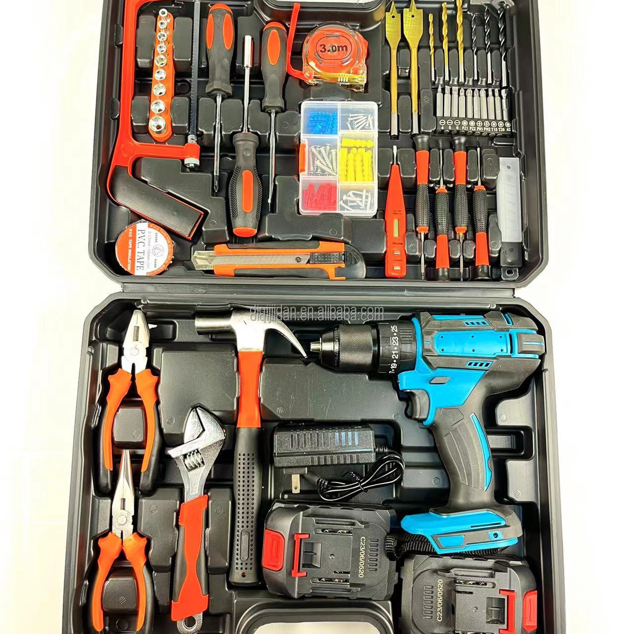 Wholesale of manufacturers 21V electric drill tool electrical tool set box Support OEM ODM OBM