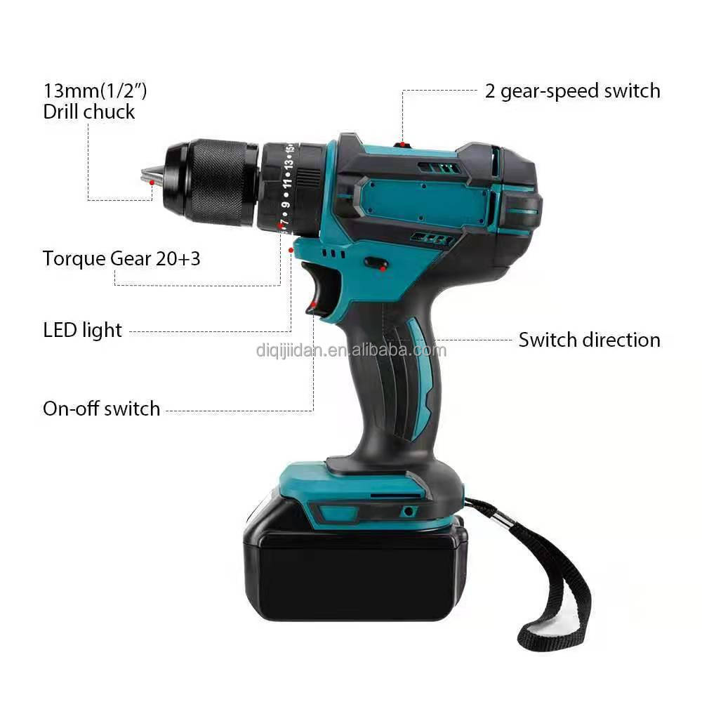 Wholesale of manufacturers 21V electric drill tool electrical tool set box Support OEM ODM OBM