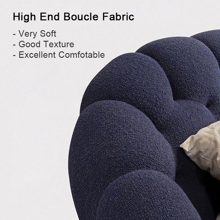 France Modern Unique Design Bubble Bed Blue Sacha Lakic Roche Bobois Designer High Density Foam Soft Bed